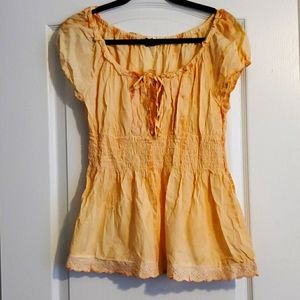 Boho "tie-dye" summer top